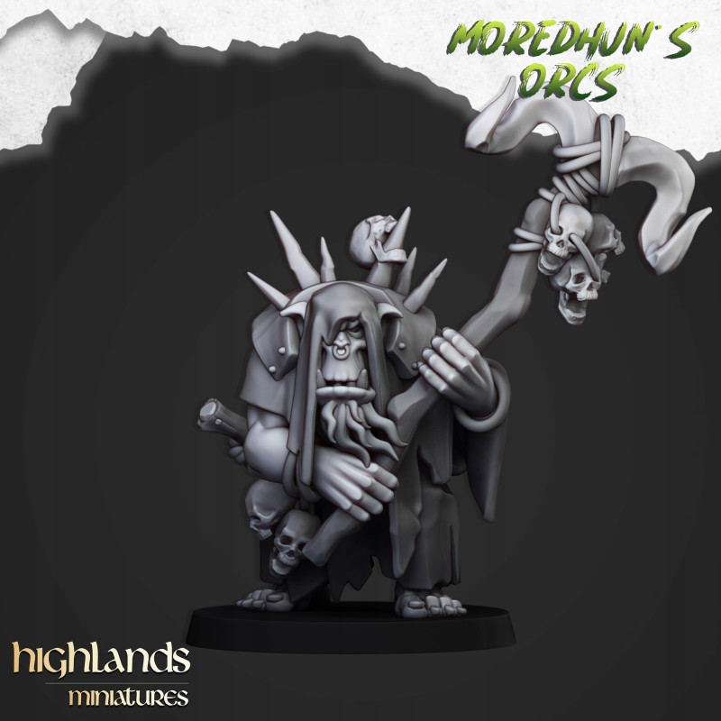 Orc Shaman 1 - Bigusson - Druk 3d - Highlands Miniatures Orc Shaman 1 - Bigusson - Druk 3d - Highlands Miniatures