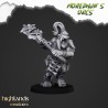 Cave Orcs with hand weapons x7 +cmd - Bigusson - Highlands Miniatures