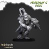 Cave Orcs with hand weapons x7 +cmd - Bigusson - Highlands Miniatures