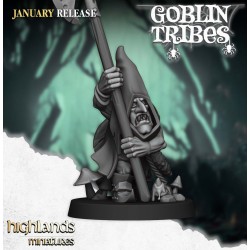 Swamp Goblin with Pikes x7 +cmd - Bigusson - Druk 3d - Highlands Miniatures