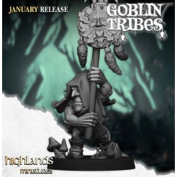 Swamp Goblin with Pikes x7 +cmd - Bigusson - Druk 3d - Highlands Miniatures