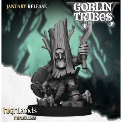Swamp Goblin with Pikes x7 +cmd - Bigusson - Druk 3d - Highlands Miniatures