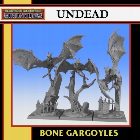 Bone Gargoyles Unit - Bigusson - Druk 3D - Wampiry - Monstrous Encounters