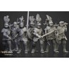 Sunland Knights on Foot x7 + command - Bigusson - Highlands Miniatures