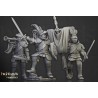 Sunland Knights on Foot x7 + command - Bigusson - Highlands Miniatures