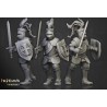 Sunland Knights on Foot x7 + command - Bigusson - Highlands Miniatures