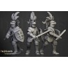 Sunland Knights on Foot x7 + command - Bigusson - Highlands Miniatures
