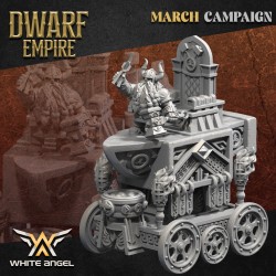Dwarf Anvil Chariot - Bigusson - Druk 3D - White Angels