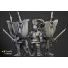 Sunland Knights on Foot x7 + command - Bigusson - Highlands Miniatures