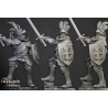 Sunland Knights on Foot x7 + command - Bigusson - Highlands Miniatures