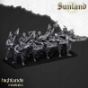 Sunland Crossbowmen x7 + command - Bigusson - Highlands Miniatures