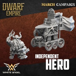 Dwarf Anvil Chariot - Bigusson - Druk 3D - White Angels