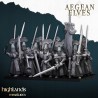 Swords of Messara x7 + command group - Bigusson - Highlands Miniatures