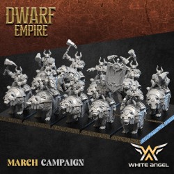 Heavy Dwarf Bear x 7 + cmd - Bigusson - Druk 3D - White Angels