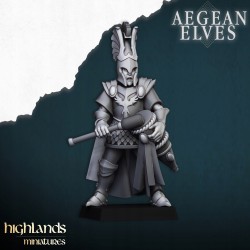 Mycenaean Guard x7 + command group - Bigusson - Highlands Miniatures