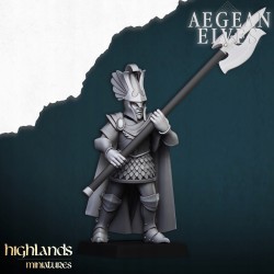Mycenaean Guard x7 + command group - Bigusson - Highlands Miniatures