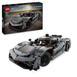 Klocki LEGO Technic 42173 Koenigsegg Jesko Absolut szary 801 elementów +10