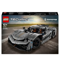Klocki LEGO Technic 42173 Koenigsegg Jesko Absolut szary 801 elementów +10