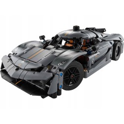 Klocki LEGO Technic 42173 Koenigsegg Jesko Absolut szary 801 elementów +10
