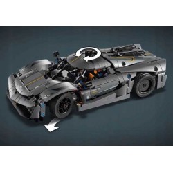 Klocki LEGO Technic 42173 Koenigsegg Jesko Absolut szary 801 elementów +10