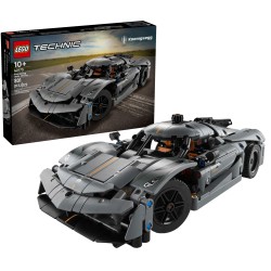 Klocki LEGO Technic 42173 Koenigsegg Jesko Absolut szary 801 elementów +10