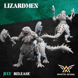 LIZARD CENTAUR White Angels druk 3d