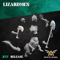 LIZARD CENTAUR White Angels druk 3d