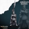Mycenaean Guard x7 + command group - Bigusson - Highlands Miniatures