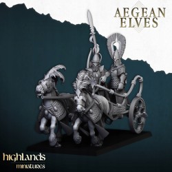 Aegean Elf Chariot - Bigusson - Highlands Miniatures