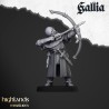 Gallia Archers x 7 + cmd - druk 3d - Bigusson - Highlands Miniatures