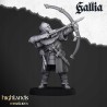 Gallia Archers x 7 + cmd - druk 3d - Bigusson - Highlands Miniatures