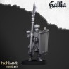 Gallia Men at Arms x 17 + cmd - druk 3d - Bigusson - Highlands Miniatures