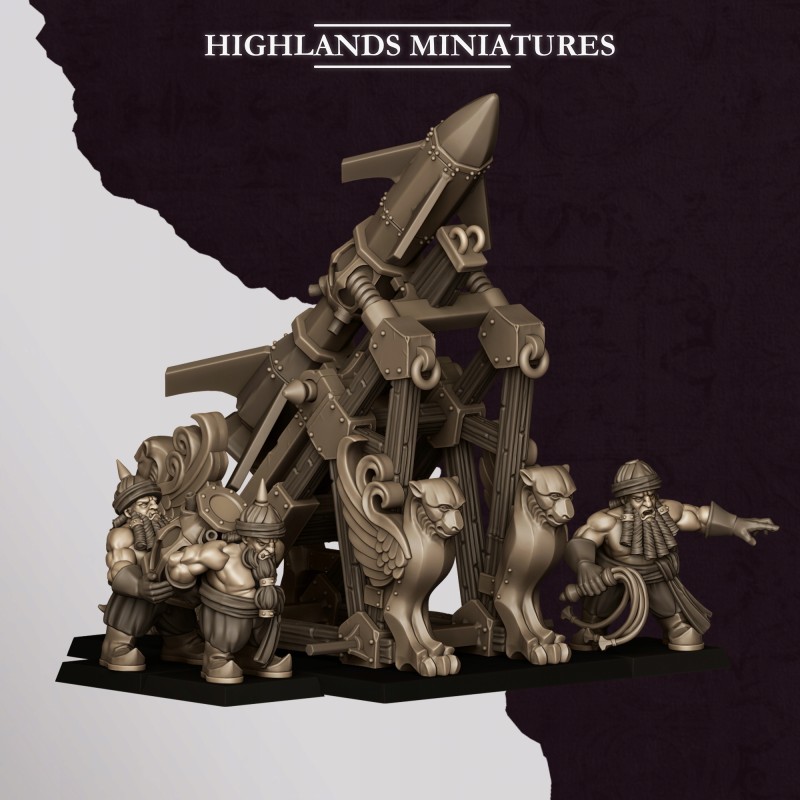 Sons of Marduk Rocket | Highlands Miniatures | Chaos Dwarfs