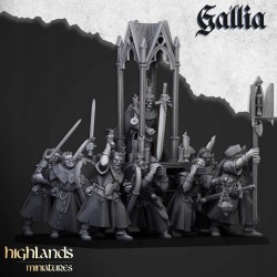Grail Pilgrims x 10 - druk 3d - Bigusson - Highlands Miniatures