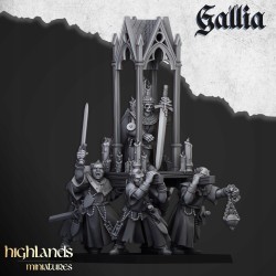 Grail Pilgrims x 10 - druk 3d - Bigusson - Highlands Miniatures