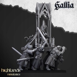 Grail Pilgrims x 10 - druk 3d - Bigusson - Highlands Miniatures