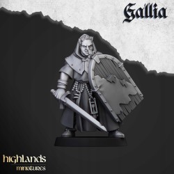Grail Pilgrims x 10 - druk 3d - Bigusson - Highlands Miniatures