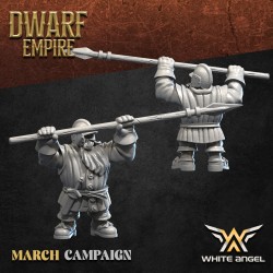 OLD WORLD PIKEDWARF x 7 + cmd - Bigusson - Druk 3D - White Angels