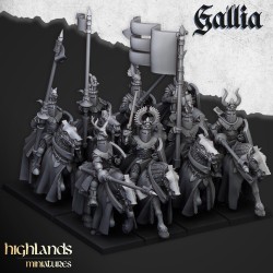 Knights of Gallia x6 - druk 3d - Bigusson - Highlands Miniatures