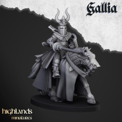 Knights of Gallia x6 - druk 3d - Bigusson - Highlands Miniatures
