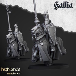 Knights of Gallia x6 - druk 3d - Bigusson - Highlands Miniatures