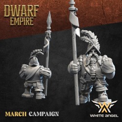 OLD WORLD PIKEDWARF x 7 + cmd - Bigusson - Druk 3D - White Angels