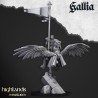 Gallia Knights on Pegasus x3 - Bigusson - Highlands Miniatures