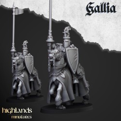 Knights of Gallia x6 - druk 3d - Bigusson - Highlands Miniatures