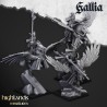 Gallia Knights on Pegasus x3 - Bigusson - Highlands Miniatures