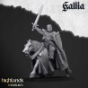 Young Knights of Gallia x6 command included -Bigusson- Highlands Miniatures