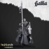 Young Knights of Gallia x6 command included -Bigusson- Highlands Miniatures