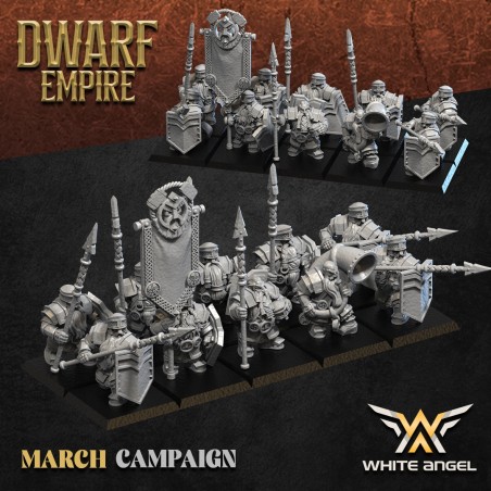 PIKEDWARF x 7 + cmd - Bigusson - Druk 3D - White Angels