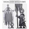 Gallia Battle Standard Bearer on foot - Bigusson - Highlands Miniatures