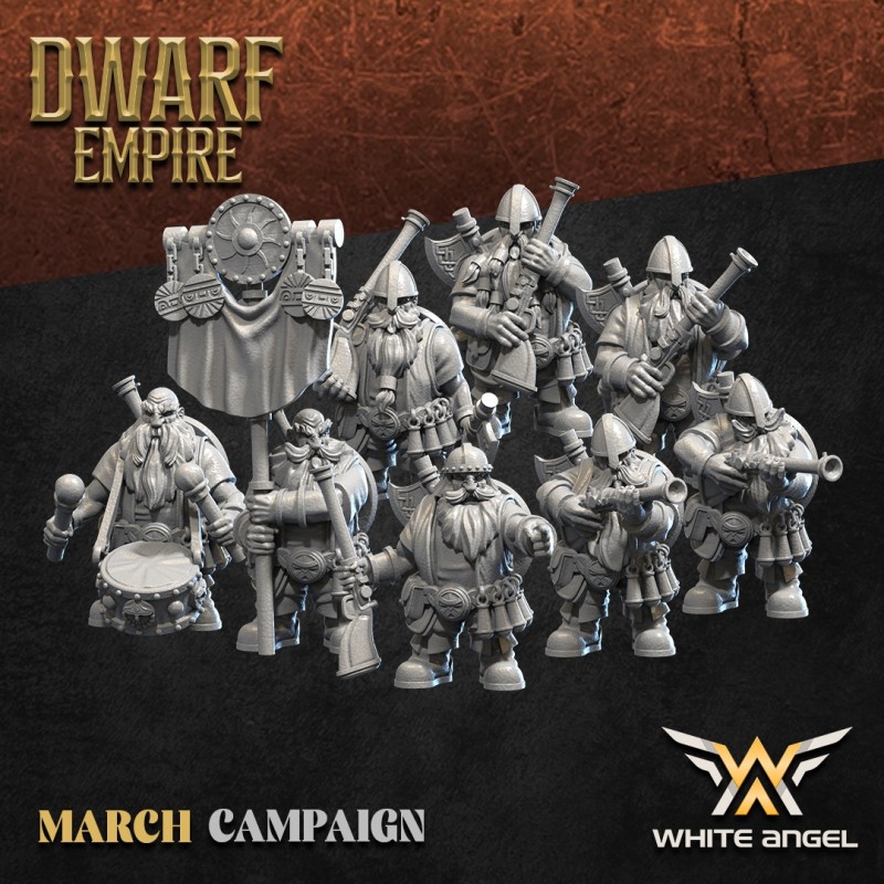 DWARF SHOTGUNNER x 7 + cmd - Bigusson - Druk 3D - White Angels DWARF SHOTGUNNER x 7 + cmd - Bigusson - Druk 3D - White Angels